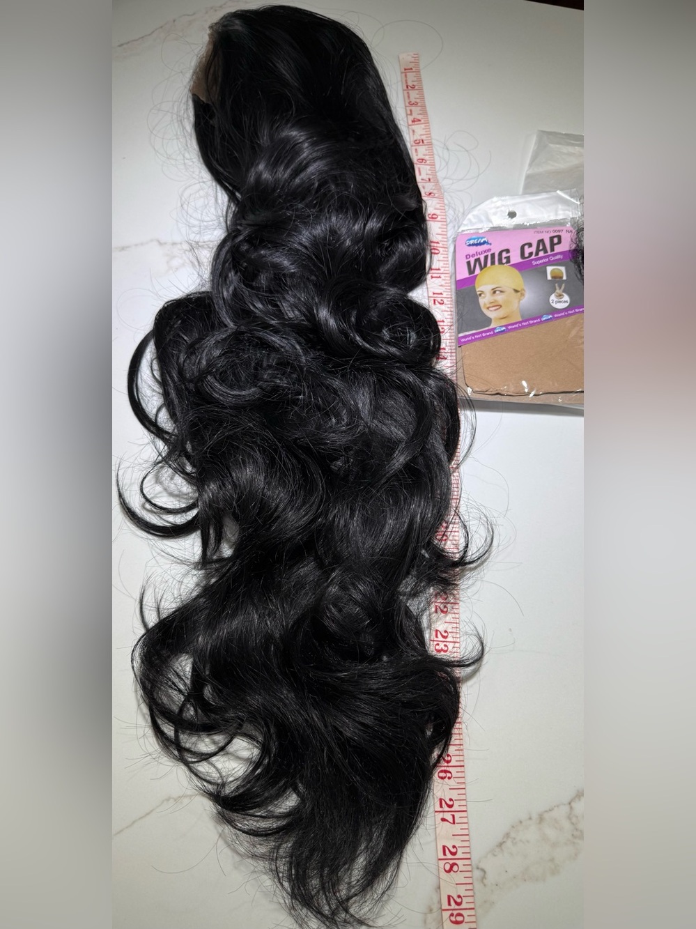HAIR, 30” Long Layers, Lace Front, Jet Black - Picture 11 of 12